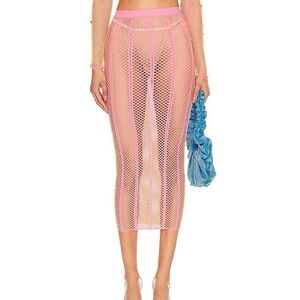 POSTER GIRL Fortune Skirt in Tycoon Pink